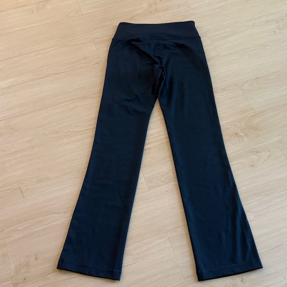 WOMENS FILA FLARED LEG PULL ON ATHLETIC FIT PANTS BLACK HIGH WAISTED SIZE SMALL - Picture 6 of 11
